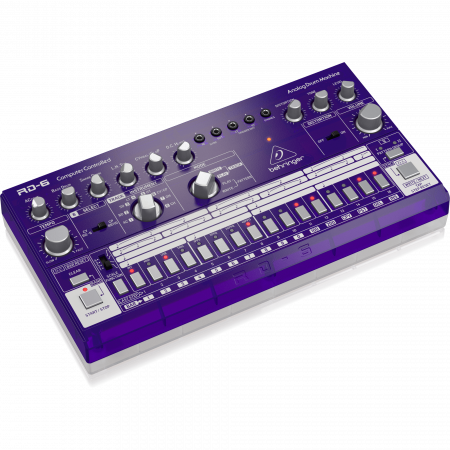 Behringer RD-6-GP classic analog drum machine, purple
