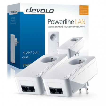 devolo dLAN® 550 duo+ Starter Kit Powerline