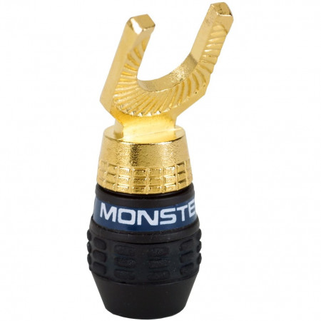 Monster QuickLock MKII Gold Angled Spade Connectors