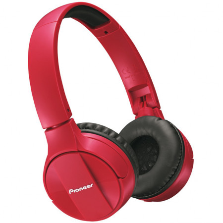 Pioneer SE-MJ553BT-R bezdrátová sluchátka, červené