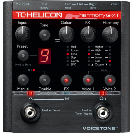 TC Helicon VoiceTone Harmony-G XT vocal/guitar multieffect processor